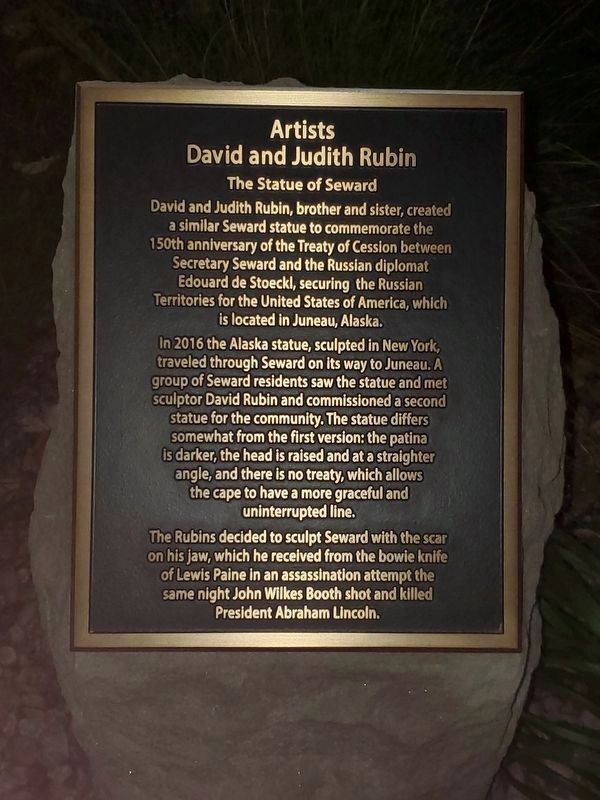 Artists David and Judith Rubin Marker image. Click for full size.