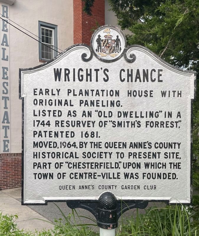 Wright�s Chance Marker image. Click for full size.