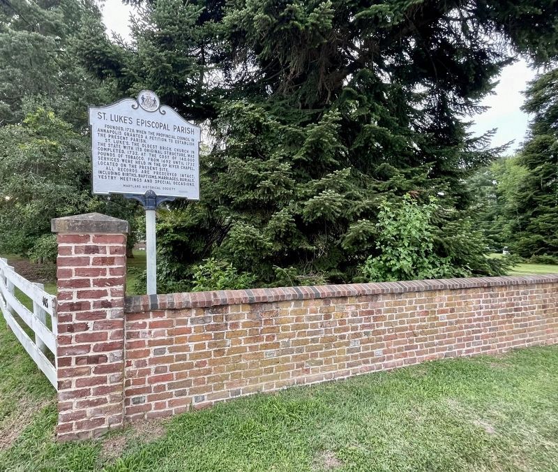 St. Lukes Episcopal Parish Marker. Click for full size. St. Lukes Episcopal Parish Marker image. Click for full size.