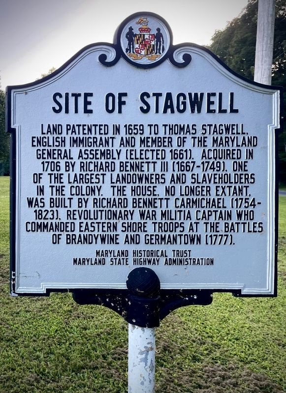 Site of Stagwell Marker. Click for full size. Site of Stagwell Marker image. Click for full size.