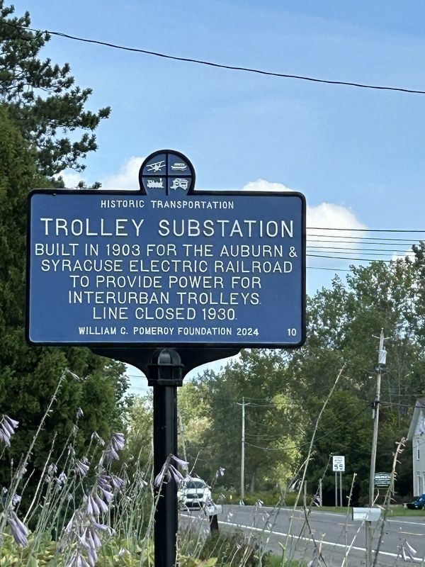 Trolley Substation Marker. Click for full size. Trolley Substation Marker image. Click for full size.