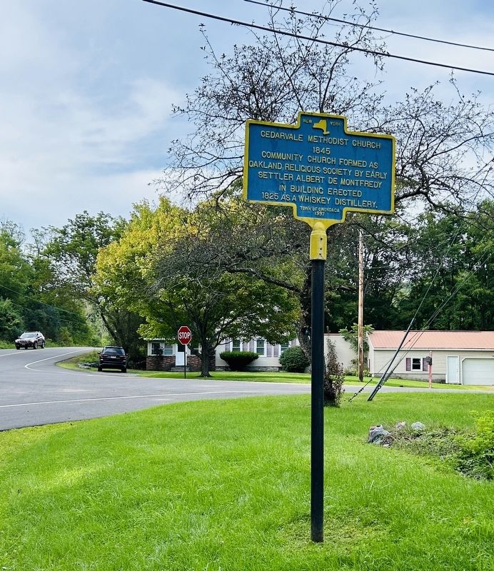 Cedarvale Methodist Church 1845 Marker image. Click for full size.