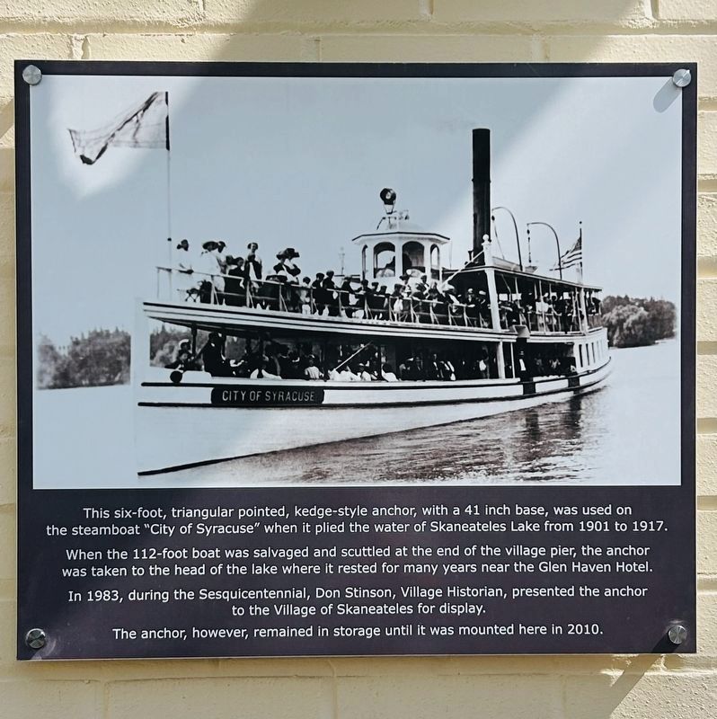 Steamboat Anchor Marker image. Click for full size.