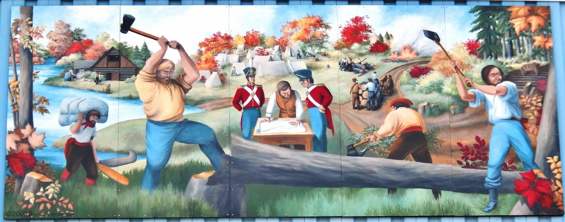 Breaking Through to the Jock River Mural. Click for full size. Breaking Through to the Jock River Mural image. Click for full size.