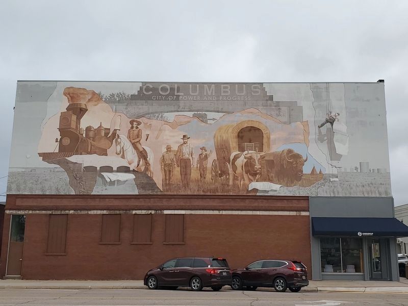 Discovering the Colorful History of Columbus Mural. Click for full size. Discovering the Colorful History of Columbus Mural image. Click for full size.