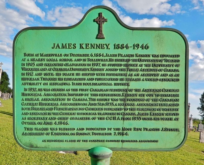 James Kenney, 1884-1946 Marker. Click for full size. James Kenney, 1884-1946 Marker image. Click for full size.