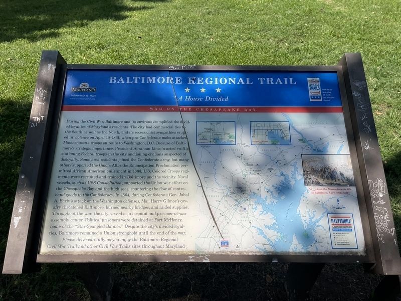 Baltimore Regional Trail Marker image. Click for full size.