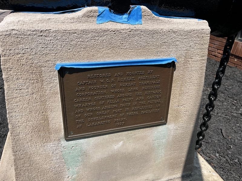 Four Pounder Cannon Marker. Click for full size. Four Pounder Cannon Marker image. Click for full size.