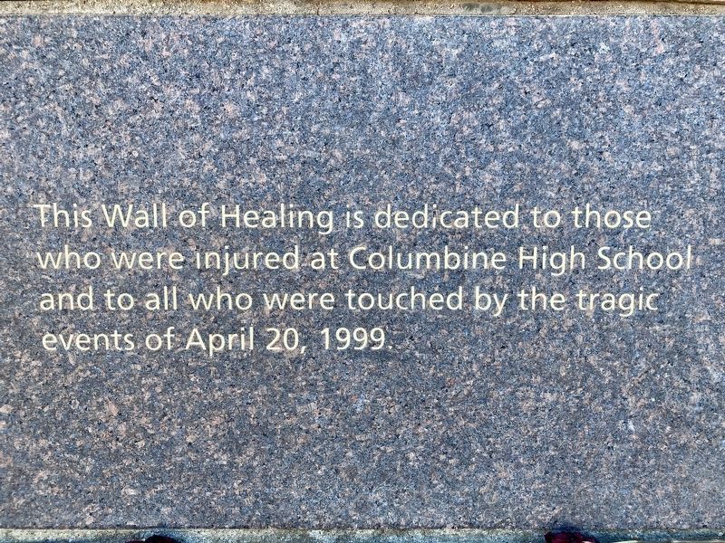 Columbine High School Marker. Click for full size. Columbine High School Marker image. Click for full size.