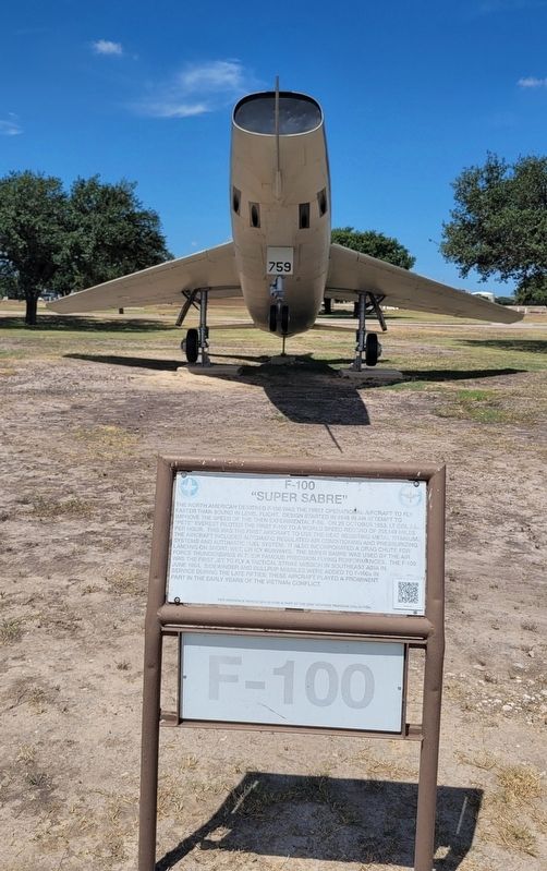 F-100 "Super Sabre" and Marker image. Click for full size.