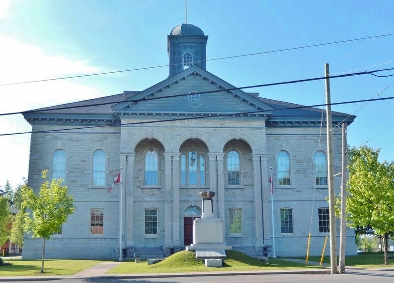 County of Lennox and Addington Court House<br>(<i>south/front elevation</i>). Click for full size. County of Lennox and Addington Court House<br>(<i>south/front elevation</i>) image. Click for full size.