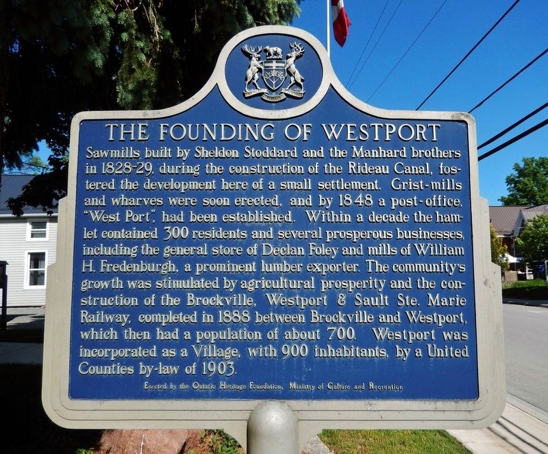 The Founding of Westport Marker. Click for full size. The Founding of Westport Marker image. Click for full size.