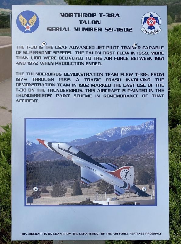 Northrop T-38A Marker image. Click for full size.