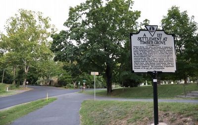 Settlement at Timber Grove Marker image. Click for full size.