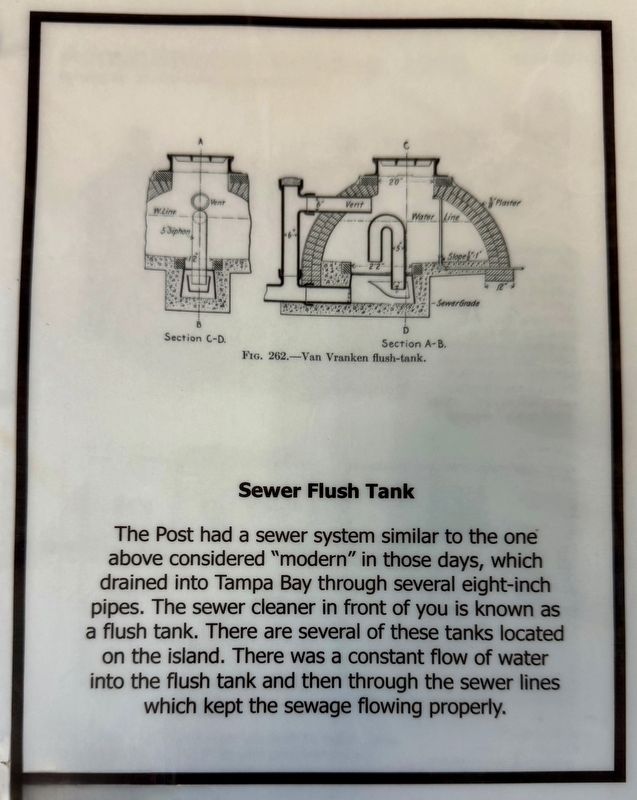 Sewer Flush Tank Marker. Click for full size. Sewer Flush Tank Marker image. Click for full size.