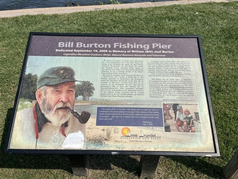 Bill Burton Fishing Pier Marker. Click for full size. Bill Burton Fishing Pier Marker image. Click for full size.