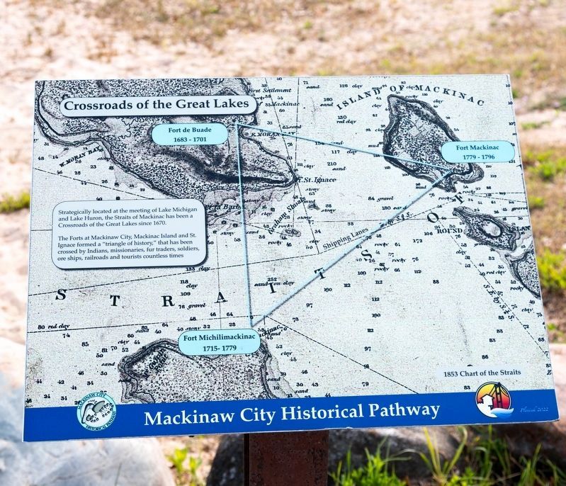 Crossroads of the Great Lakes Marker. Click for full size. Crossroads of the Great Lakes Marker image. Click for full size.