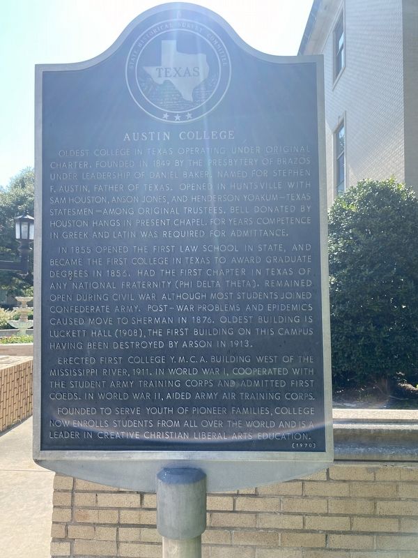 Austin College Marker image. Click for full size.