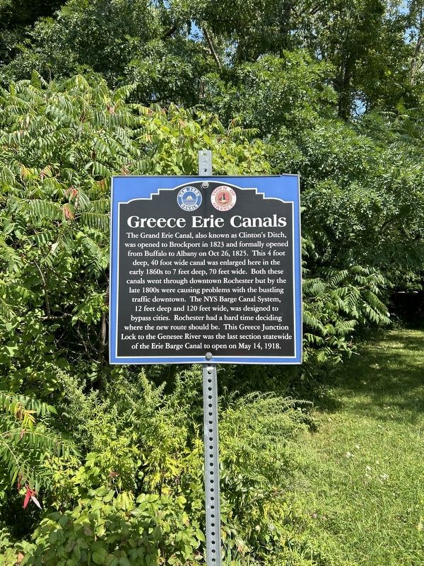 Greece Erie Canals Marker image. Click for full size.