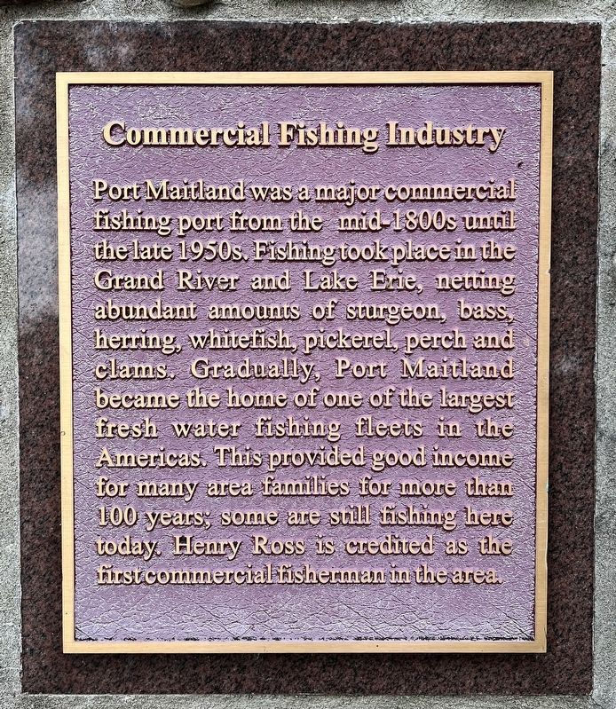Commercial Fishing Industry Marker. Click for full size. Commercial Fishing Industry Marker image. Click for full size.