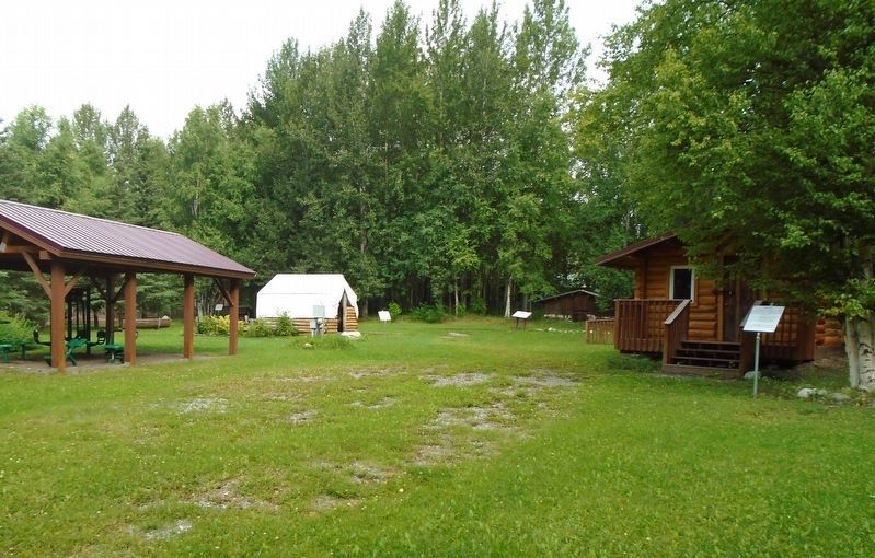 Hitchcock Cabin and Marker. Click for full size. Hitchcock Cabin and Marker image. Click for full size.