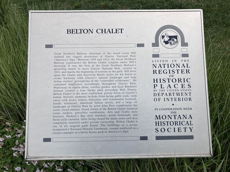 Belton Chalet Marker image. Click for full size.