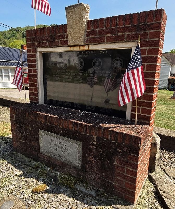 Spring Hill and Freeport Townships Honor Roll Marker image. Click for full size.