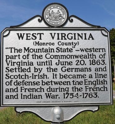West Virginia side of marker image. Click for full size.