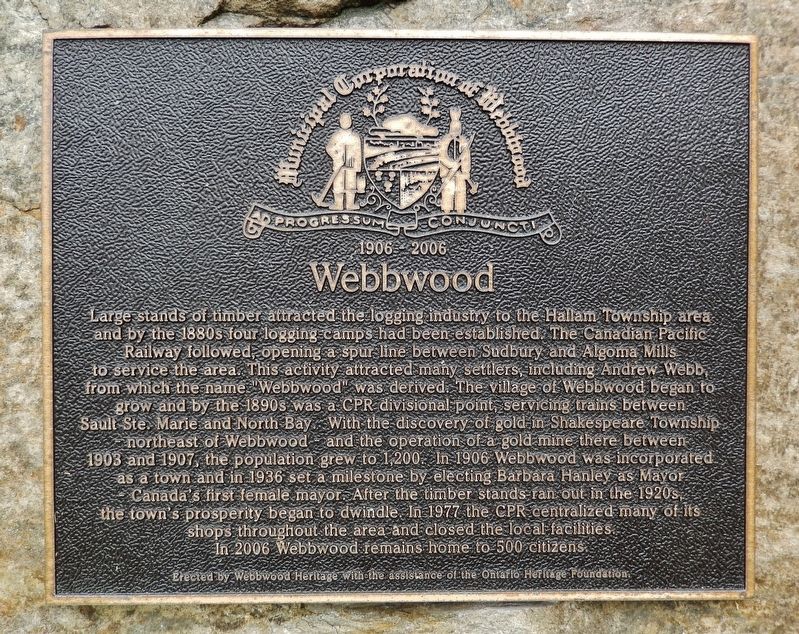 Webbwood Marker image. Click for full size.