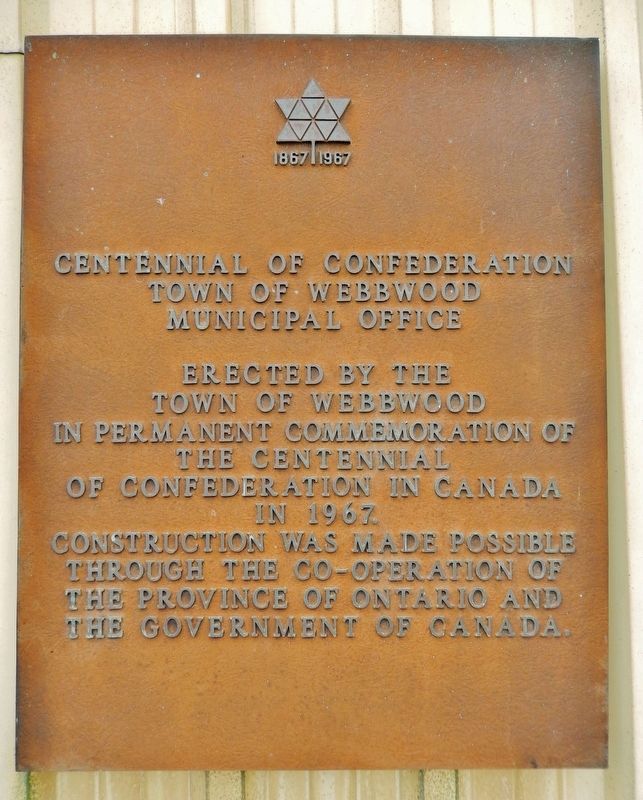 Centennial of Confederation Marker image. Click for full size.