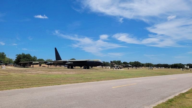 The B-52 "Stratofortress" in the air park. Click for full size. The B-52 "Stratofortress" in the air park image. Click for full size.
