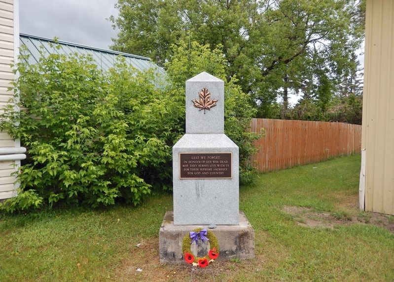 Webbwood Veterans Memorial image. Click for full size.