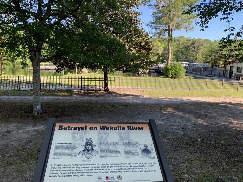 Betrayal on Wakulla River Marker. Click for full size. Betrayal on Wakulla River Marker image. Click for full size.