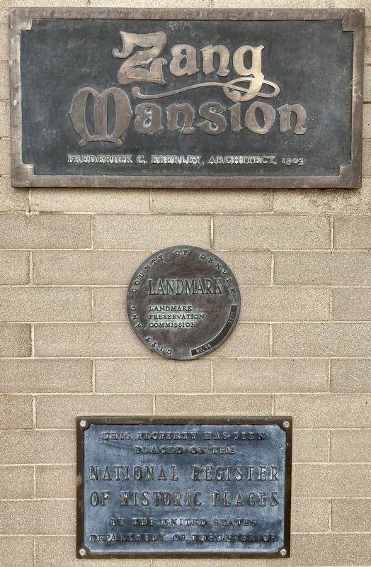 Zang Mansion Marker image. Click for full size.