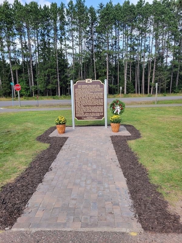 1934 Spider Lake Raid on the John Dillinger Gang Marker image. Click for full size.
