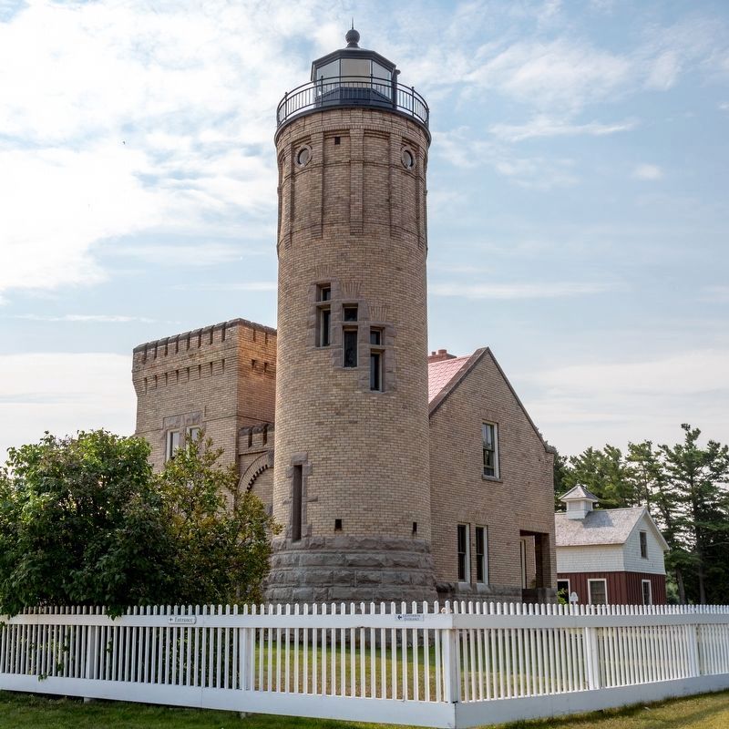 Old Mackinac Point Lighthouse. Click for full size. Old Mackinac Point Lighthouse image. Click for full size.