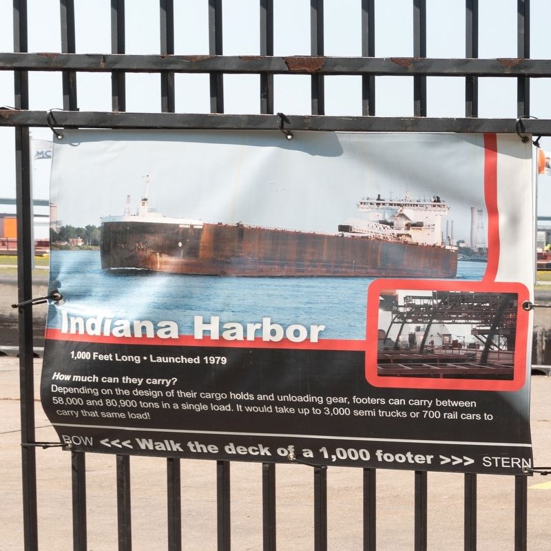 Indiana Harbor Marker. Click for full size. Indiana Harbor Marker image. Click for full size.