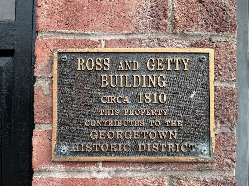 Additional Ross and Getty House plaque. Click for full size. Additional Ross and Getty House plaque image. Click for full size.