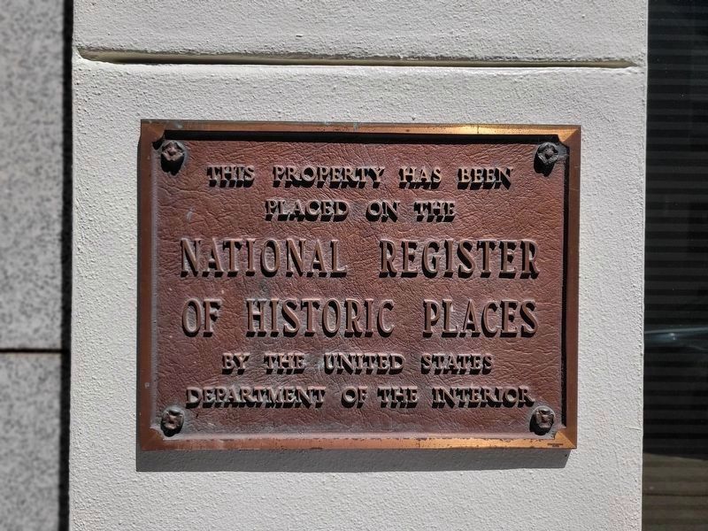 Speed Building National Register plaque. image. Click for full size.