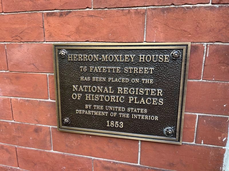 Herron-Moxley House Marker. Click for full size. Herron-Moxley House Marker image. Click for full size.
