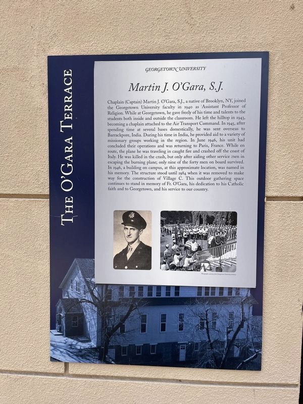 Martin J. O'Gara, S.J. Marker image. Click for full size.
