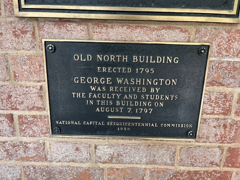 Old North Building Marker. Click for full size. Old North Building Marker image. Click for full size.