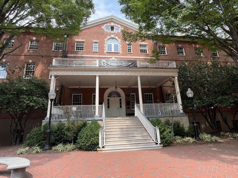 The markers at the entrance to the Old North Building image. Click for full size.