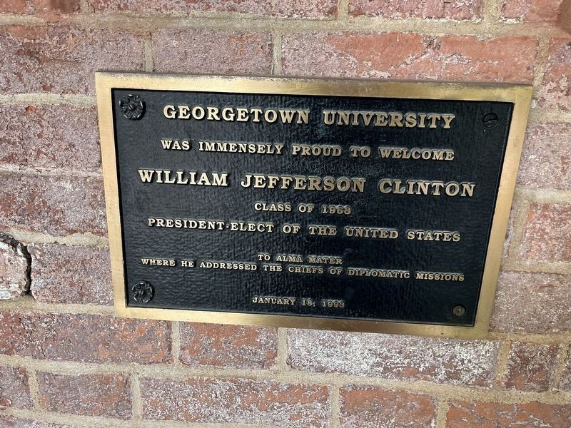 William Jefferson Clinton Address Marker. Click for full size. William Jefferson Clinton Address Marker image. Click for full size.