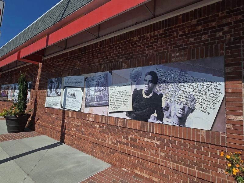 Mooresville mural looking south along N Main St. Click for full size. Mooresville mural looking south along N Main St image. Click for full size.