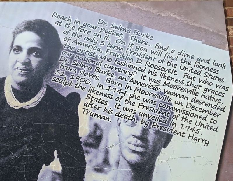 Dr. Selma Burke Marker. Click for full size. Dr. Selma Burke Marker image. Click for full size.