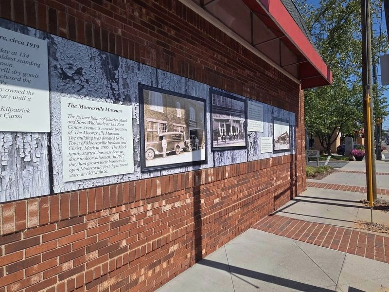 Mooresville mural looking north along N Main St image. Click for full size.