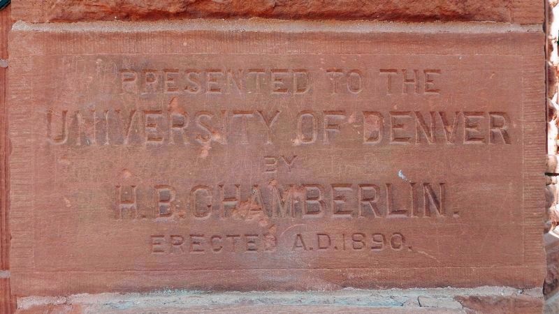 Chamberlin Observatory Cornerstone. Click for full size. Chamberlin Observatory Cornerstone image. Click for full size.