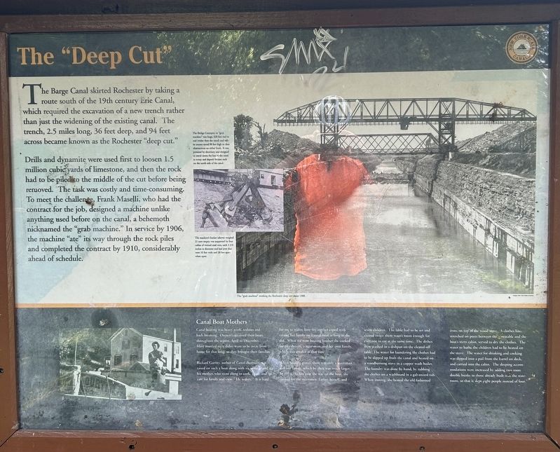 The Canalway Trail: Greece Marker image. Click for full size.