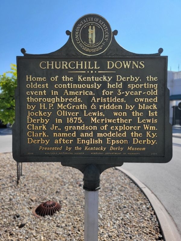 Churchill Downs Marker image. Click for full size.